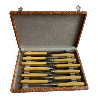 Bakelite and stainless steel knives