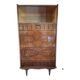 Retractable display cabinet desk