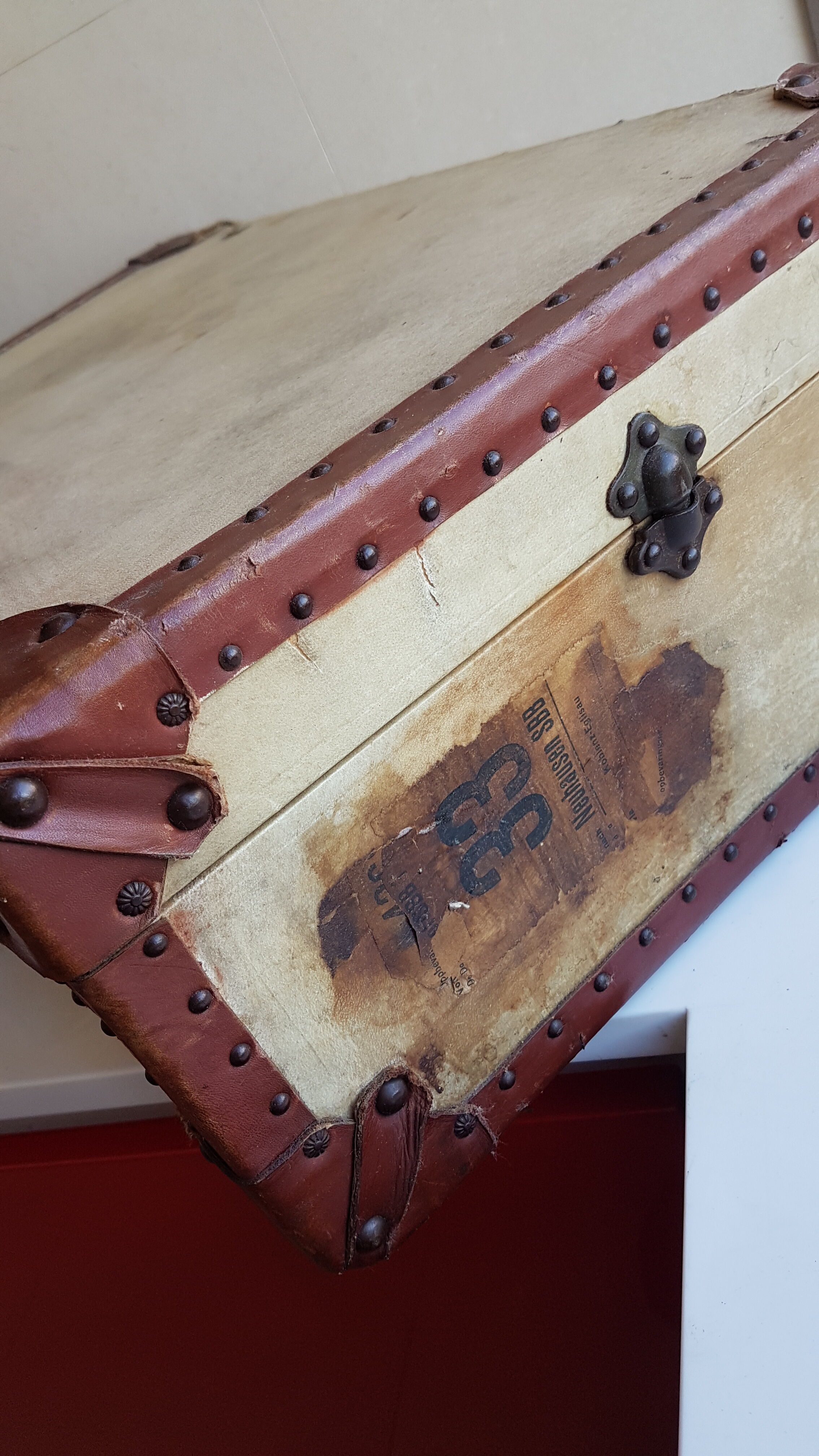Old wood and leather case