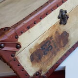Valise bois et cuir ancienne