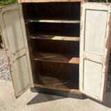 Beautiful piece of furniture with 8 drawers/2 doors in raw wood.