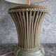 Wooden lamp and rattan