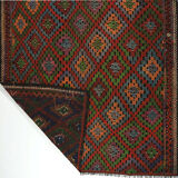 Anatolian handmade kilim rug 258 x 138 cm
