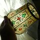 2 vintage leather clip lampshades