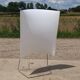 Lampe de sol vintage design italien Prandina 33f volumes lumineux - 128 cm