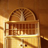 Vintage rattan bedside tables.