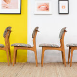 Série de 4 chaises scandinave 45 cm