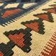 Tapis Kilim fait main pour chambre à coucher, en laine tissée à plat, motif géométrique rouille, 293 × 210 cm