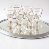 Art Deco oval mirror top