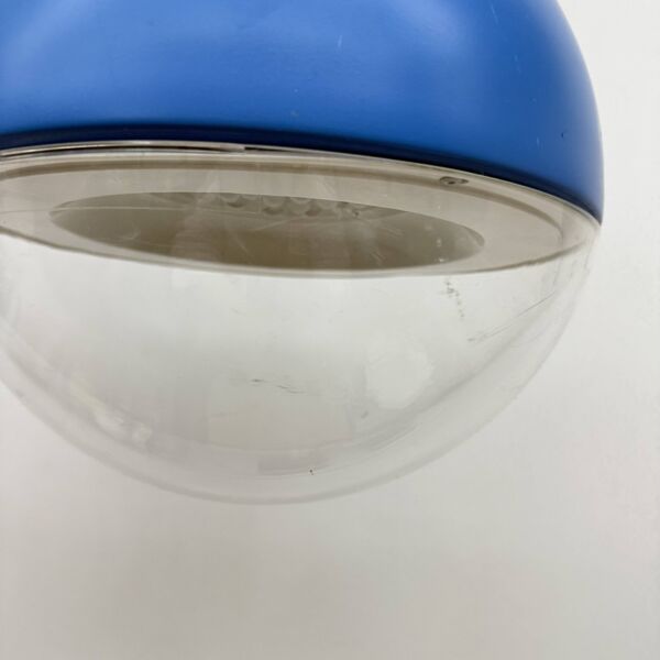 Plafonnier Bleu Space Age Vintage Väster par Knut Hagberg pour Ikea, Suède