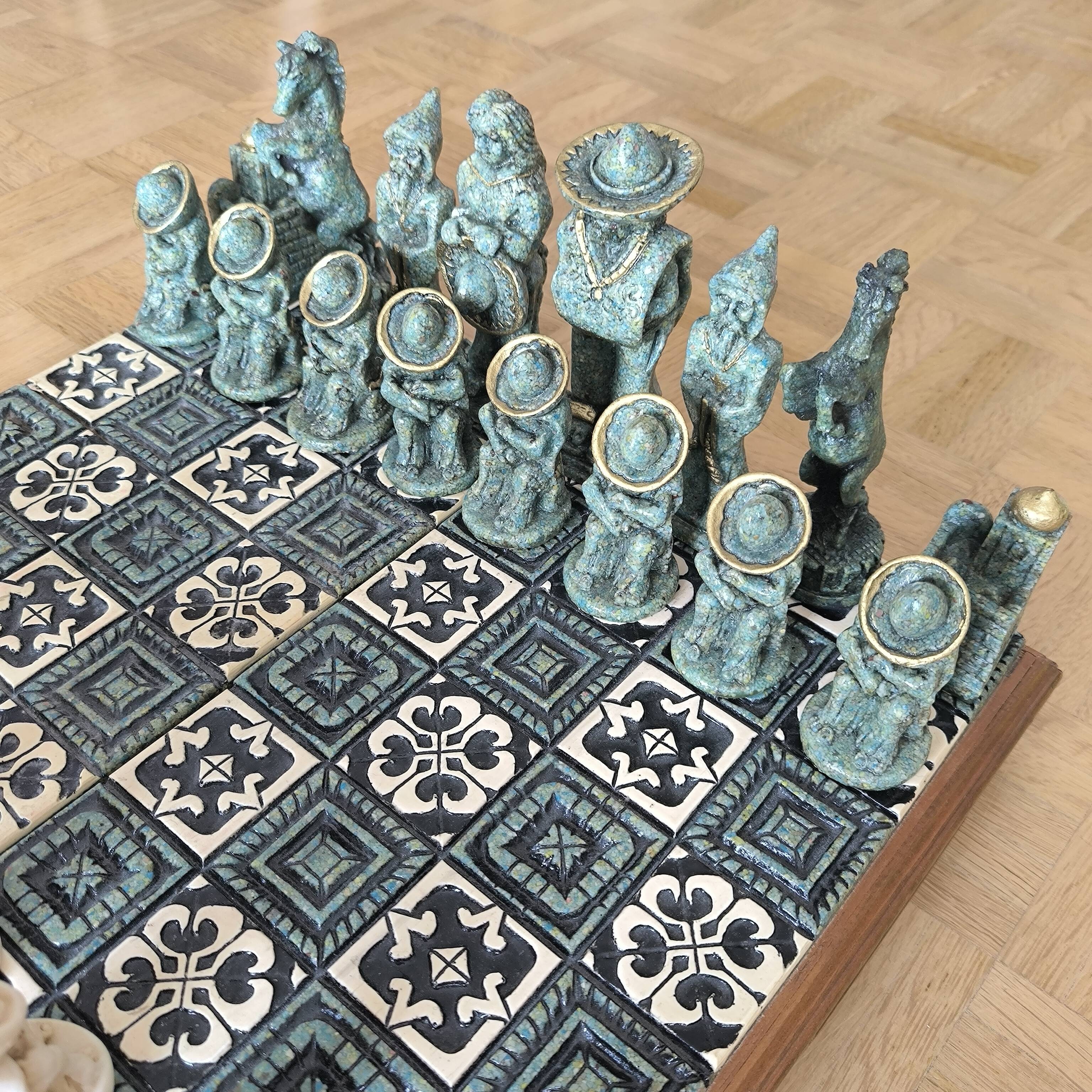 Mexican Aztec Maya Chess Game