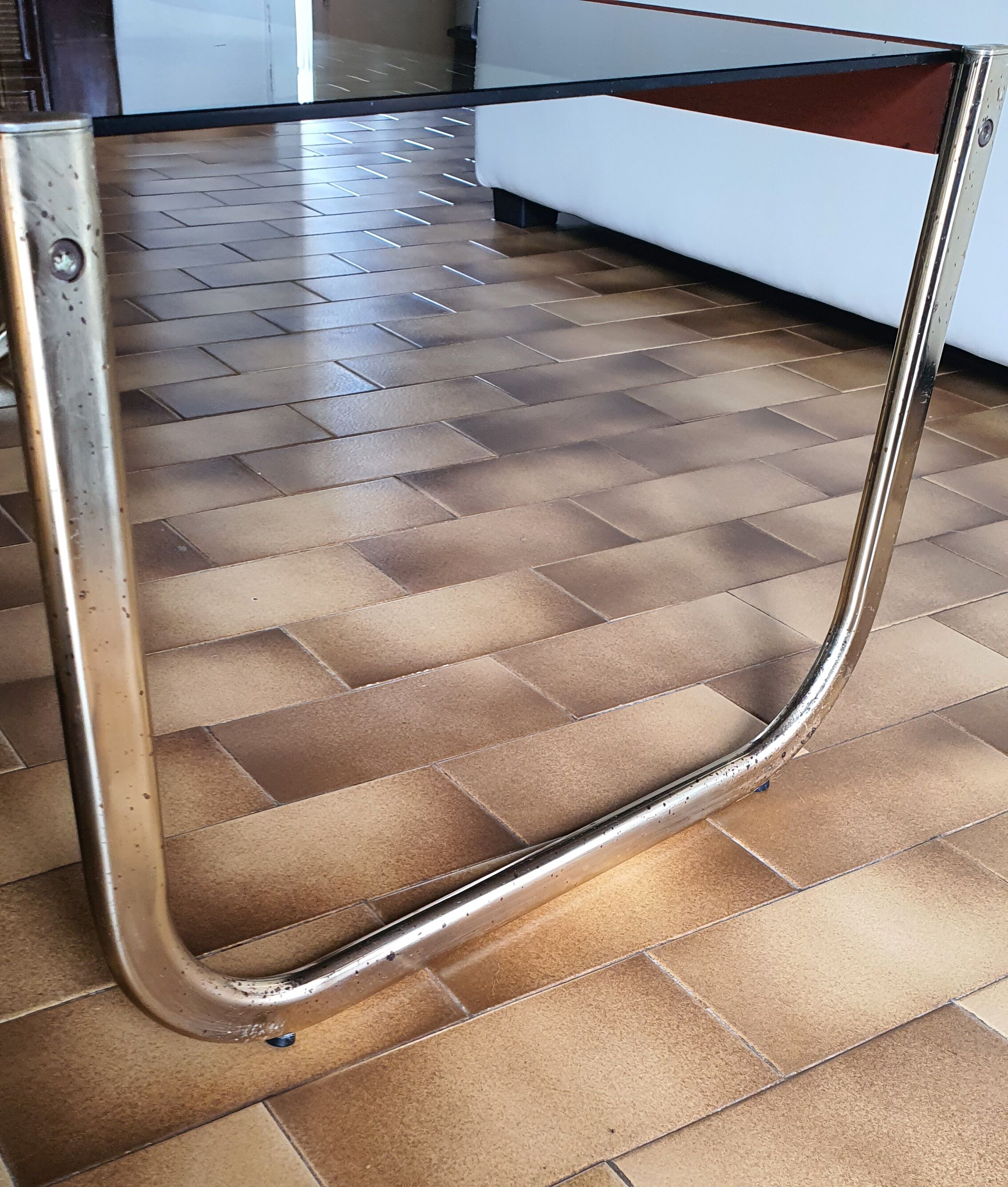 Smoked glass coffee table