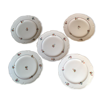 Lot of 5 dessert plates