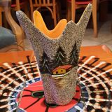 Ceramic vase signed Tess vintage