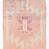 2x12 shades of pale orange vintage runner rug