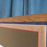 Screen 4 korean pans with flower patterns circa 1950 1970 h 156 l 180