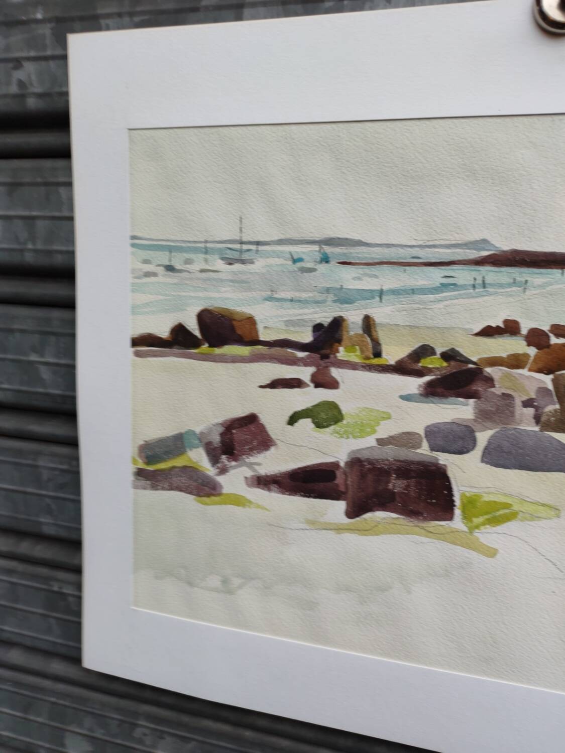 Watercolour by Michel Roubille, Carnac 1978.