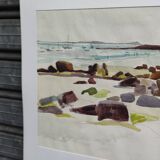Watercolour by Michel Roubille, Carnac 1978.