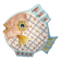 Hand-painted ceramic fish plate – Vietri sul Mare, Italy