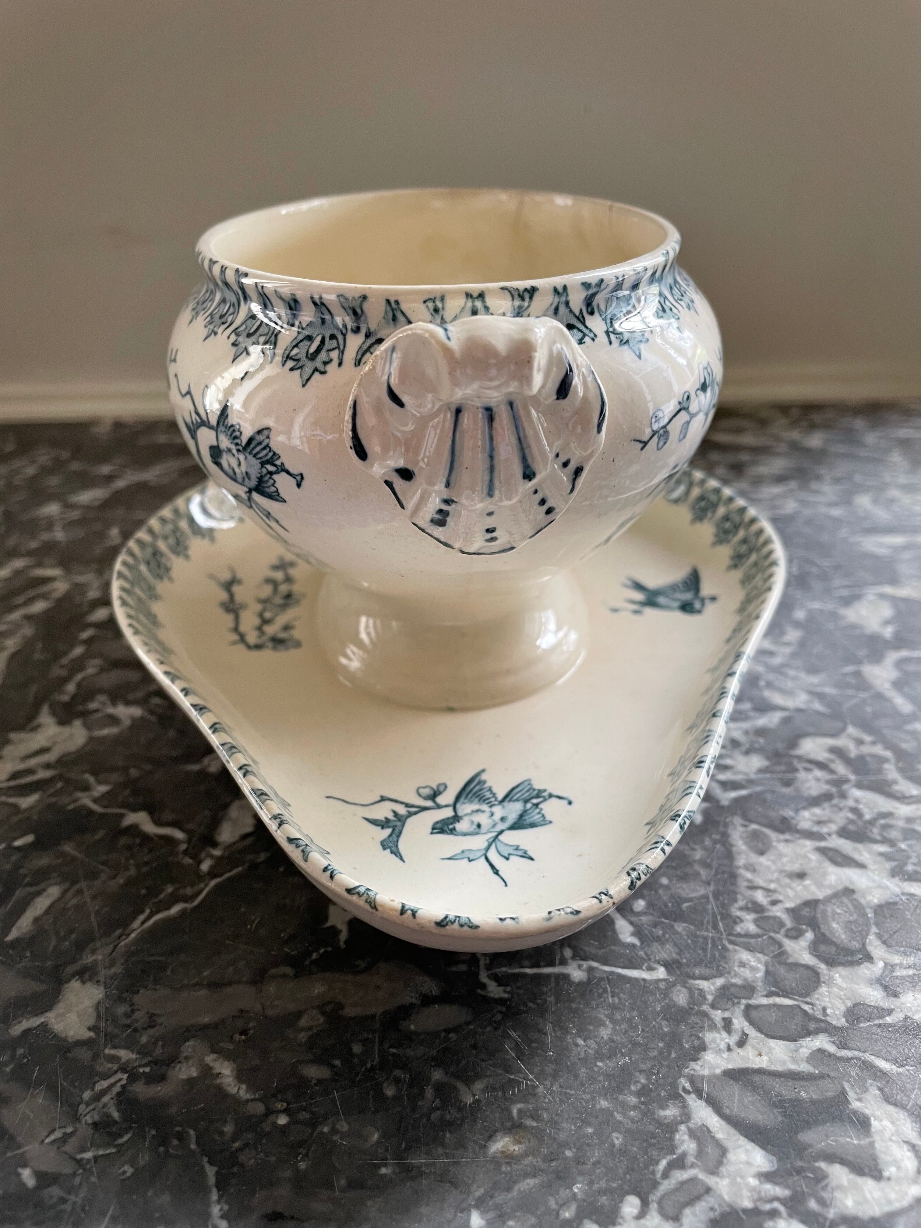 HB Iron Land Saucière - Bird-decorated co.,