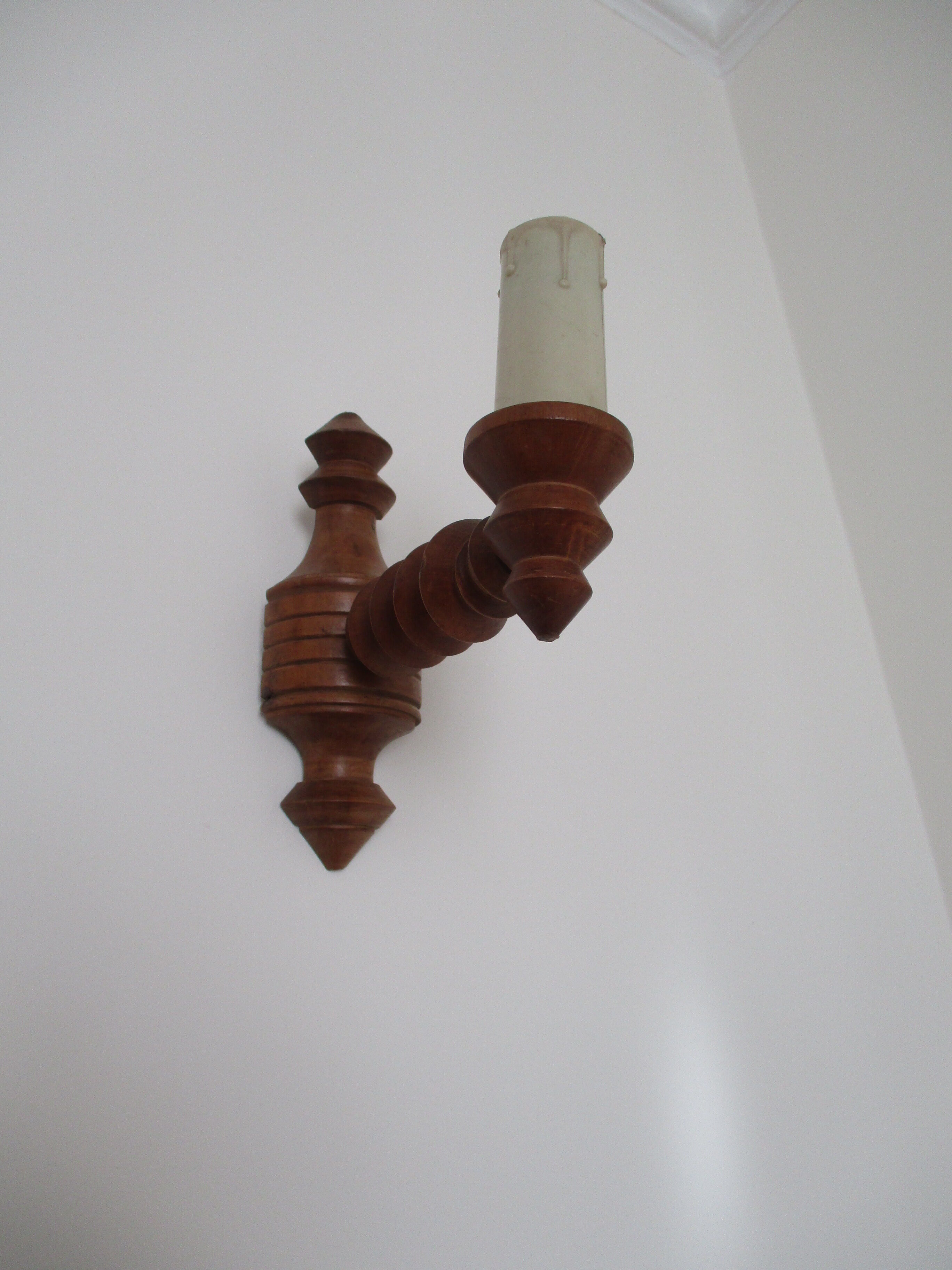 Wooden sconce