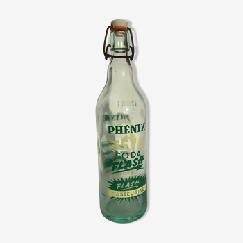 Bouteille hermétique Phénix soda 1l sérigraphie verte