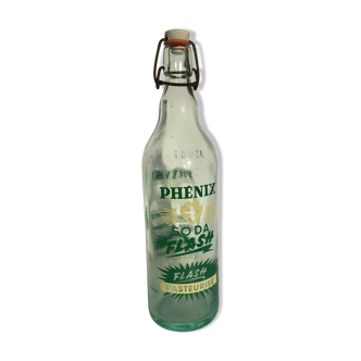 Hermetic bottle Phoenix soda 1l green screen printing