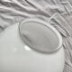 Globe boule vintage en opaline blanche - 28 cm