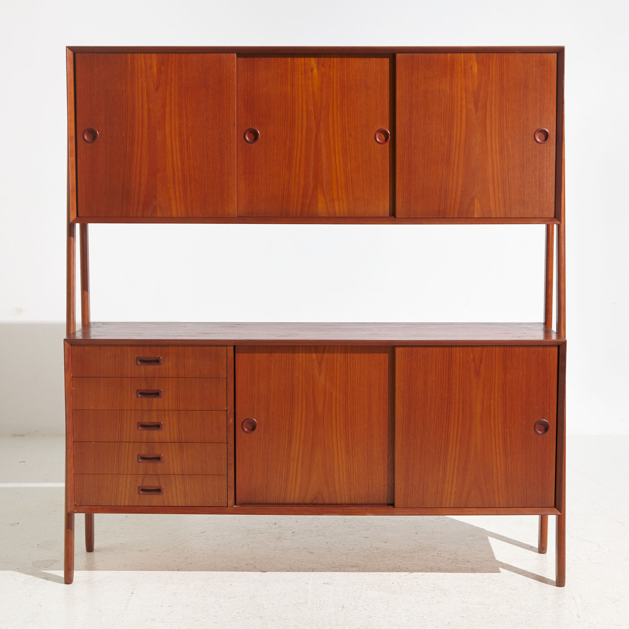 Model 3 teak double sideboard by gunni omann for oman junn mk9357