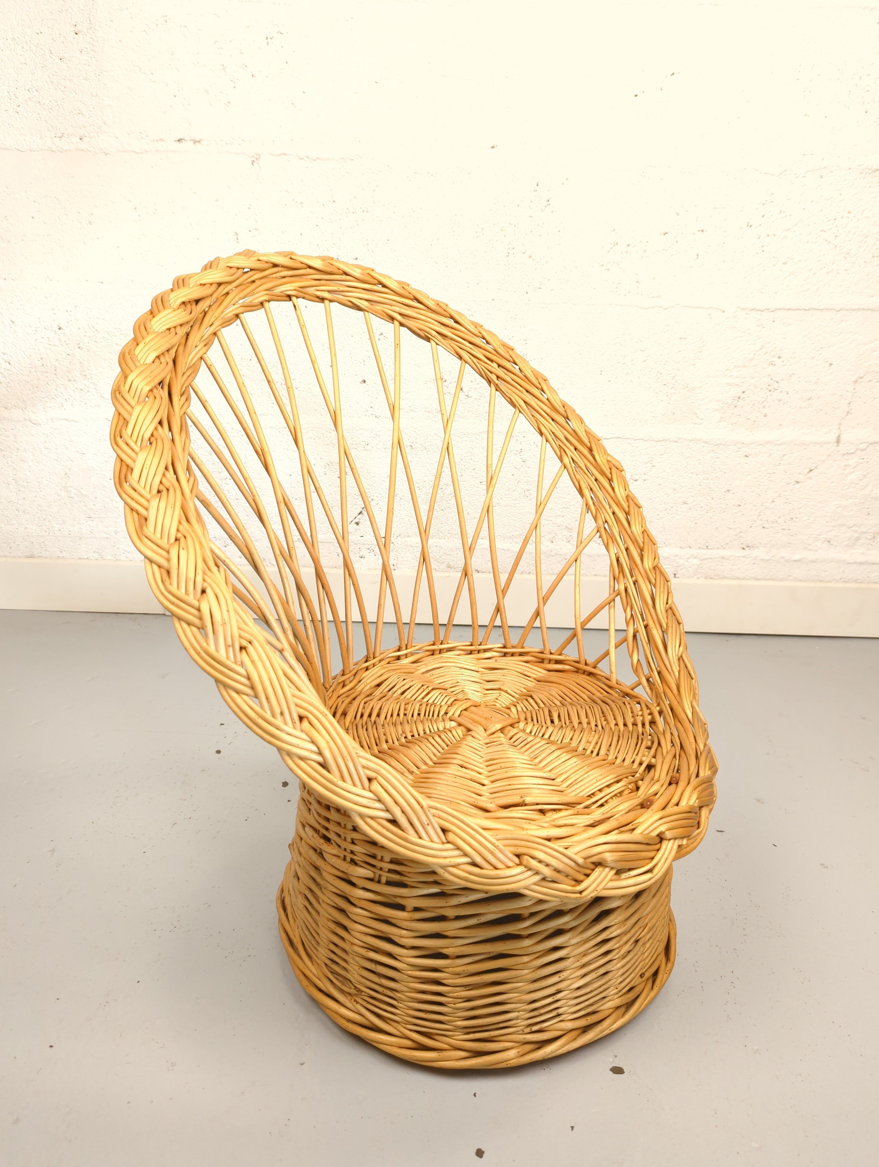 Children's wicker chair