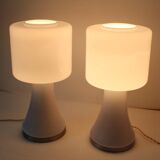 Vistosi Murano Lamp Vintage 70 Italy x2