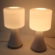 Vistosi Murano Lamp Vintage 70 Italy x2