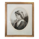 Magnificent portrait pencil drawing 19th century