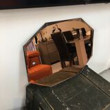 Art deco bevelled mirror  75x54cm
