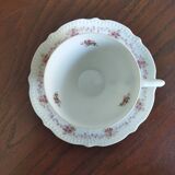 6 tasses Chapus Frères Limoges "Service Perle"