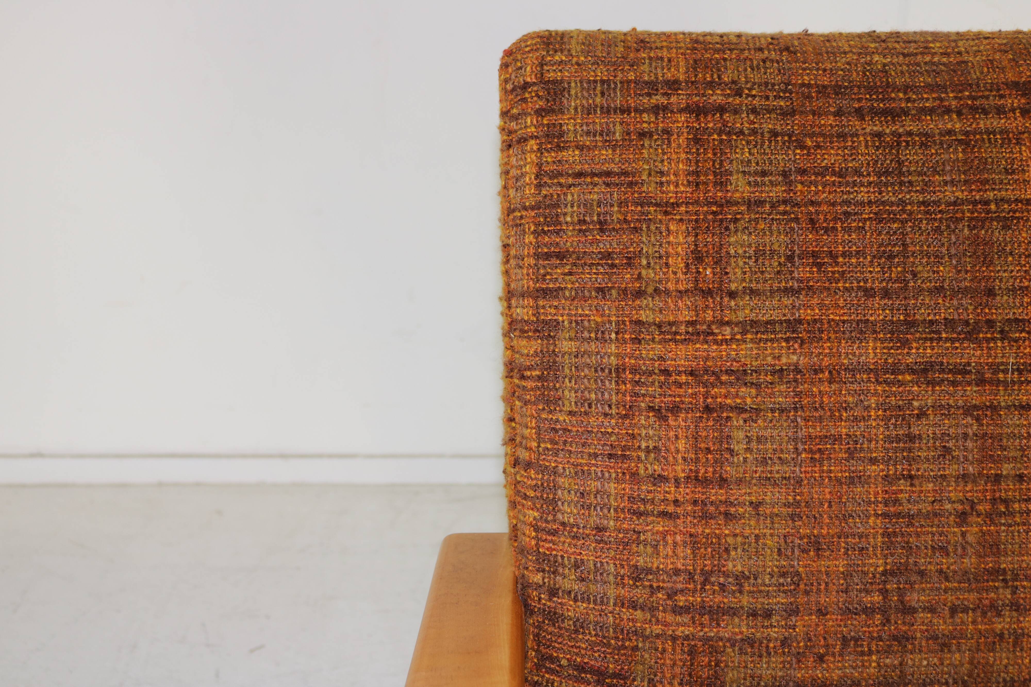 Forties dutch design larger lounge chair attributed to Jan den Drijver