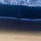 SITS Nova 3-seater canapé in Dedar blue velvet – very good condition.