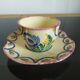4 cups and saucers of Henriot earthenware