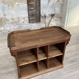 Solid oak box countertop, circa 1900.