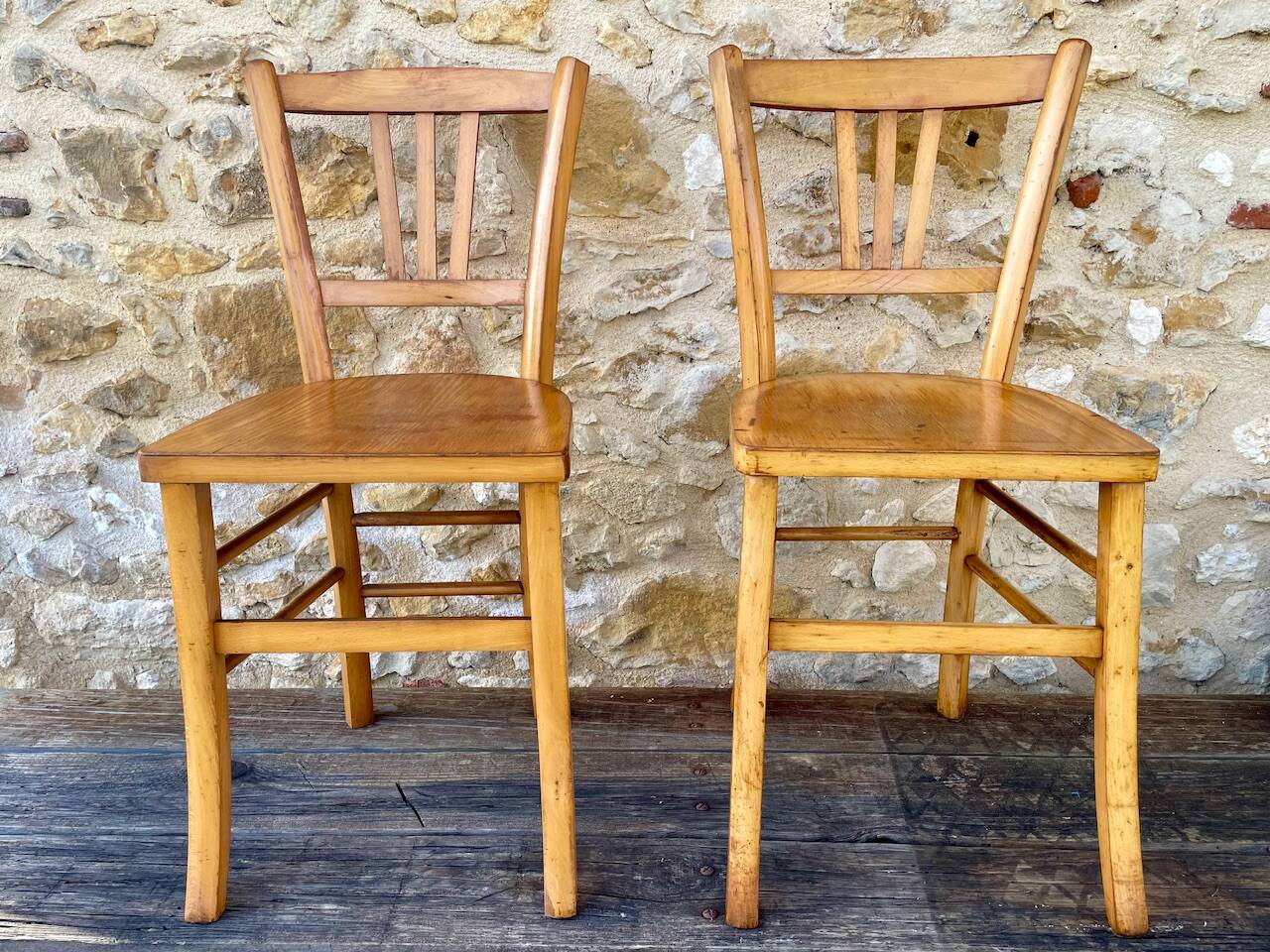 Pair of bistro chairs circa 50s/60s