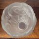 Art Deco Flower Vase (circa 1930) stylized flower motifs thick opaque glass