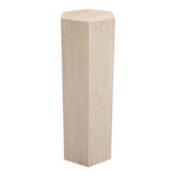 Vintage Travertine Pedestal, 1980s.