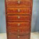 Eighteenth-century wooden veneer chest of drawers