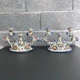 Pair of Italian signed candlesticks