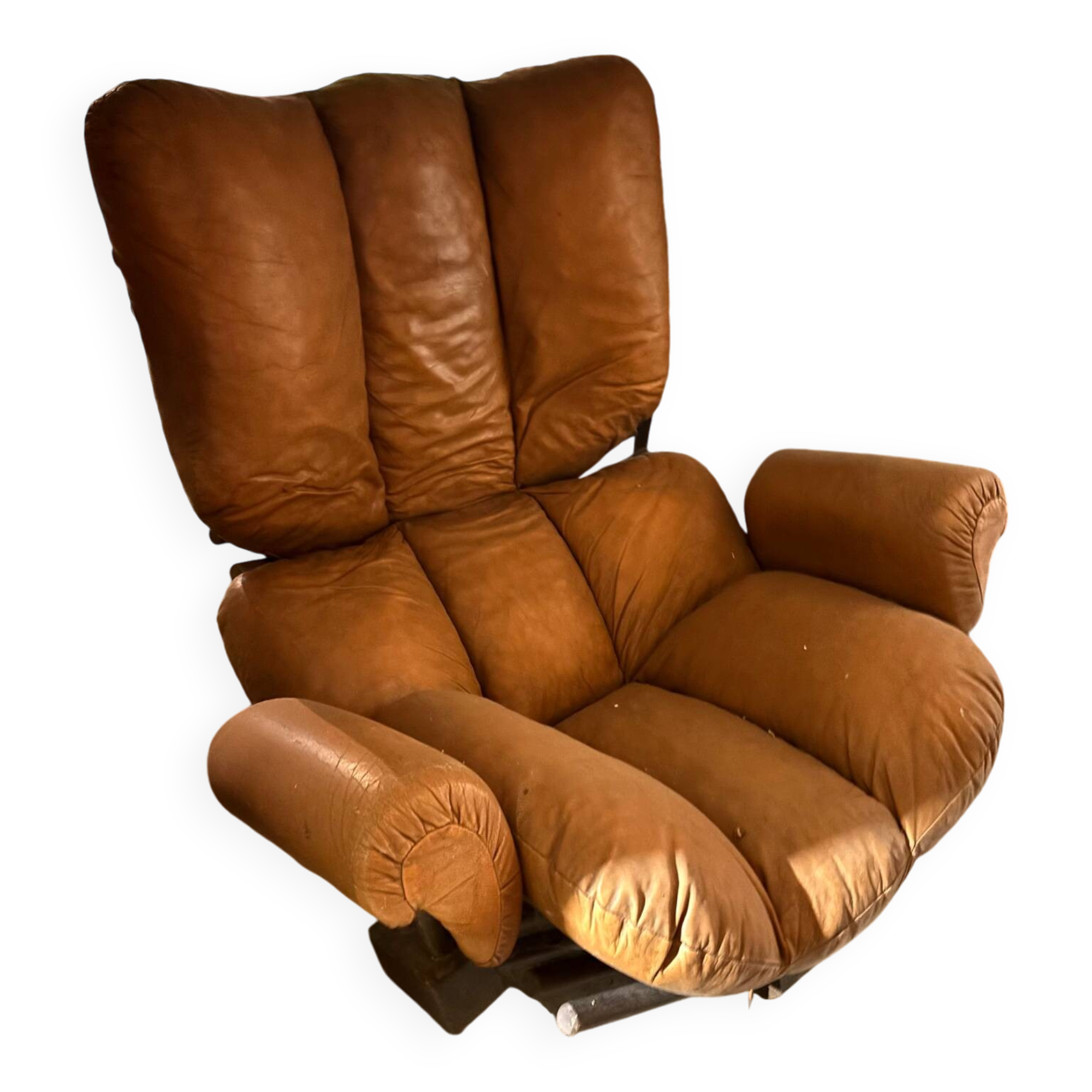 Koala padded leather lounge chair by Blaha, Holland 1960´s