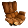 Koala padded leather lounge chair by Blaha, Holland 1960´s