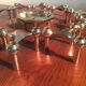 Set of 10 candlesticks and 1 Nagel cup