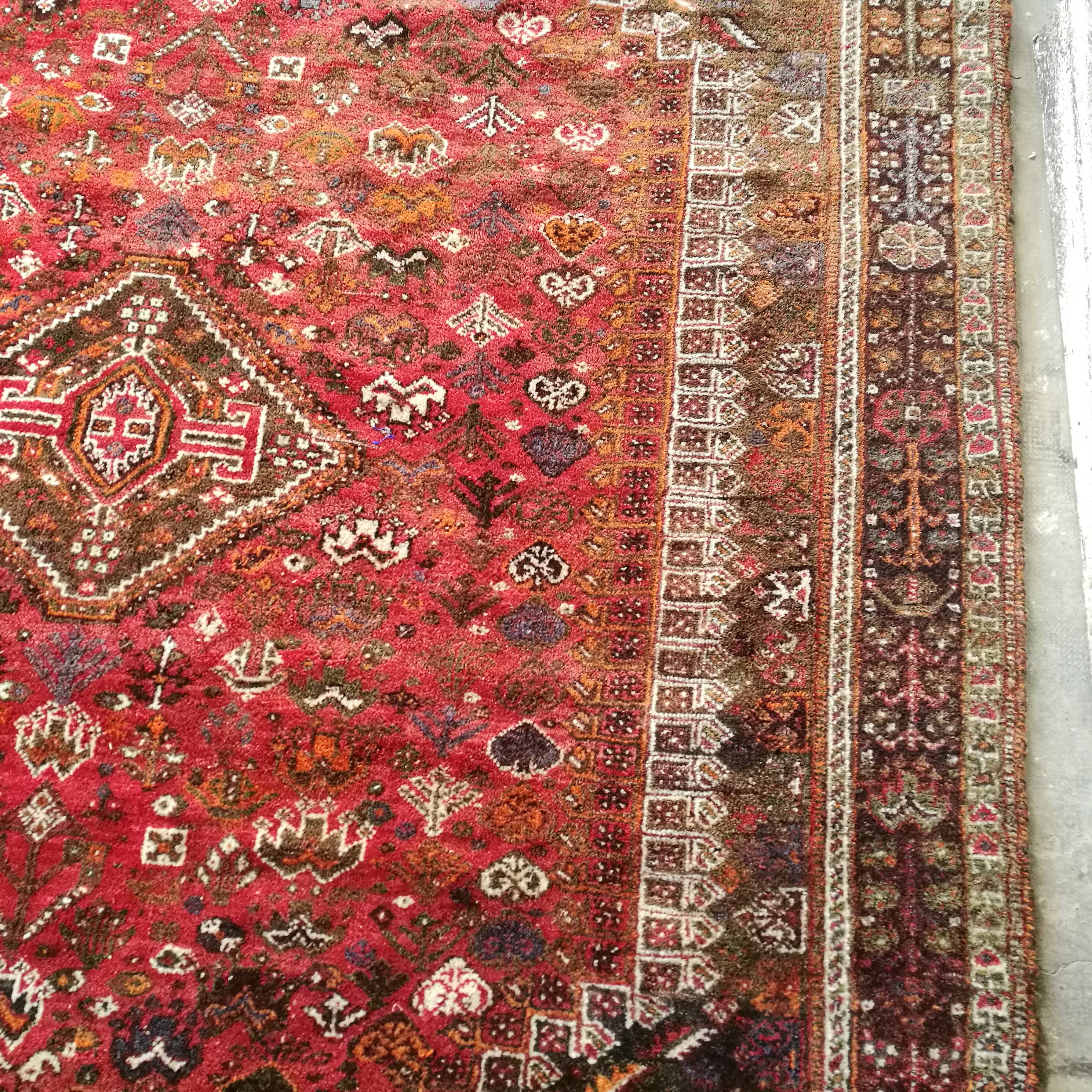 Ancient Persian rug, 285/215 cm, handmade.