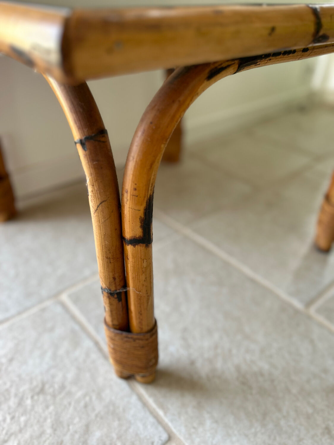 Balbou and ceramic coffee table, 1960