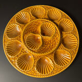 Oyster service Longchamp France – 12 plates + serving dish –